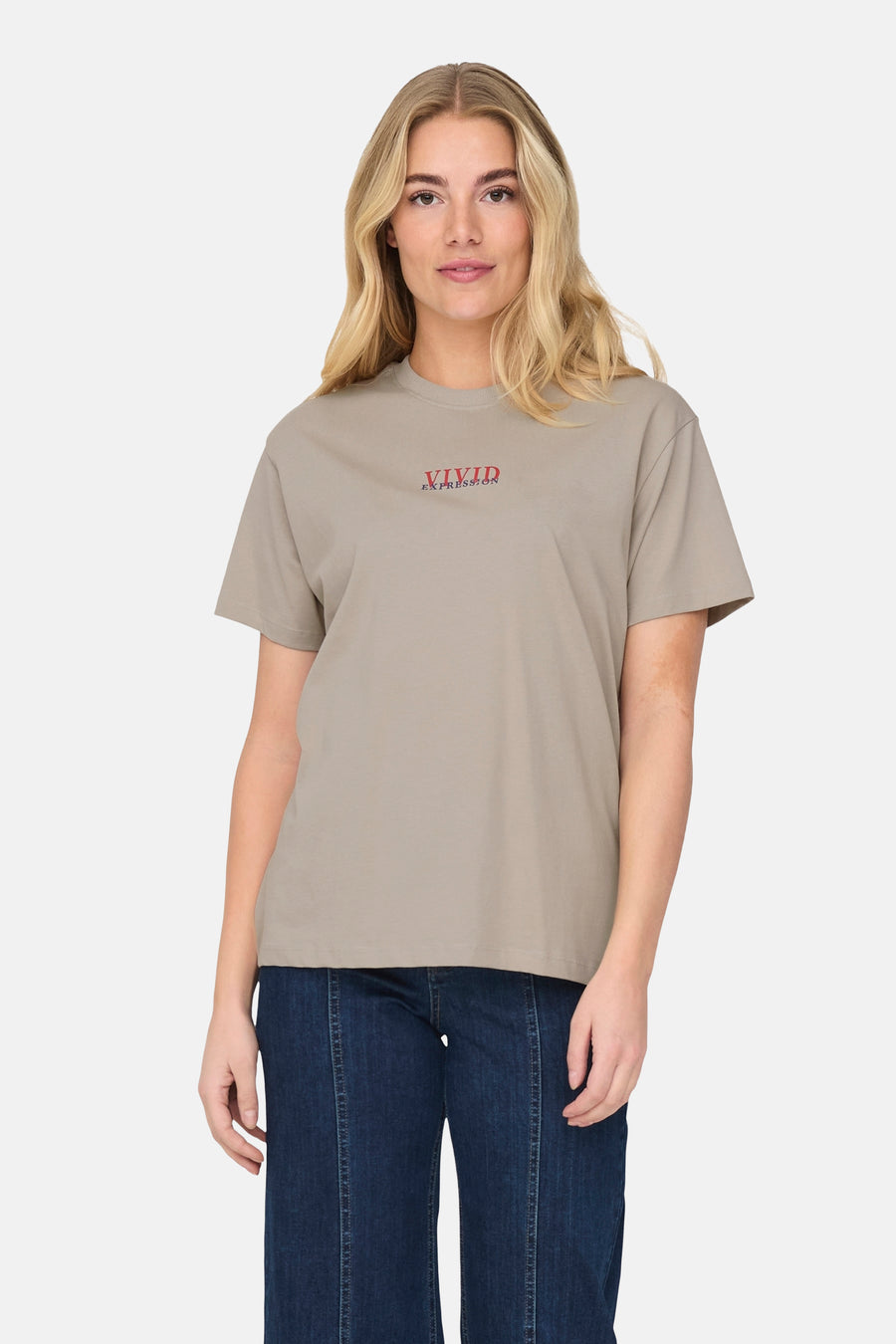T-shirt met korte mouwen - beige - ONLY®