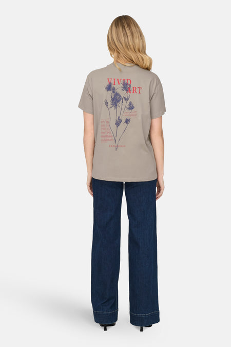 T-shirt met korte mouwen - beige