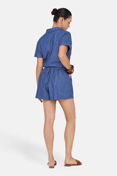 Short - mid blue denim