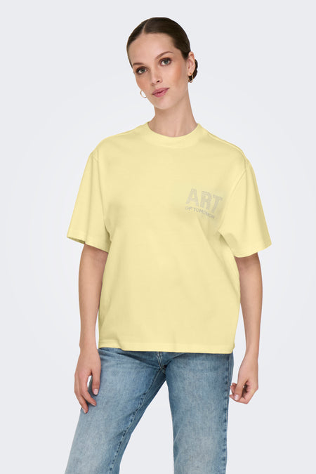T-shirt met korte mouwen - geel