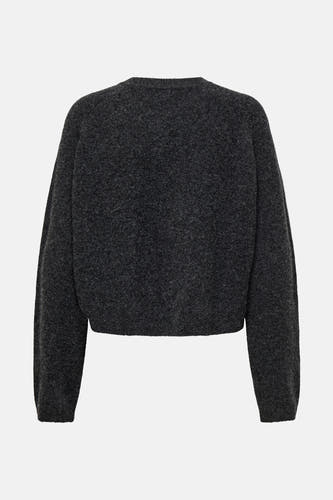 Grijze cardigan van ONLY, met een zachte textuur en lange mouwen.