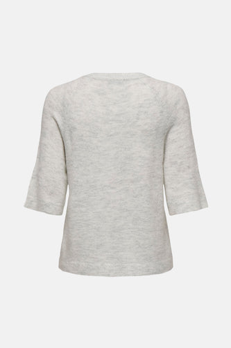 Pull met ronde hals - Wit