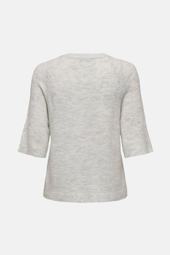 Pull met ronde hals - Wit - JDY