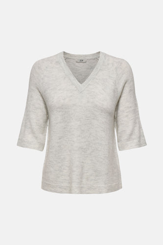 Pull met ronde hals - Wit - JDY