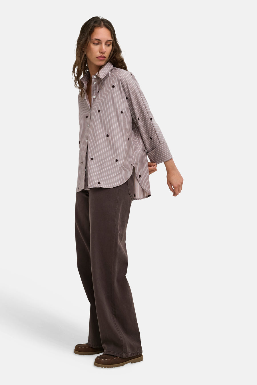 Hemd (lange mouwen) bruin - ONLY®