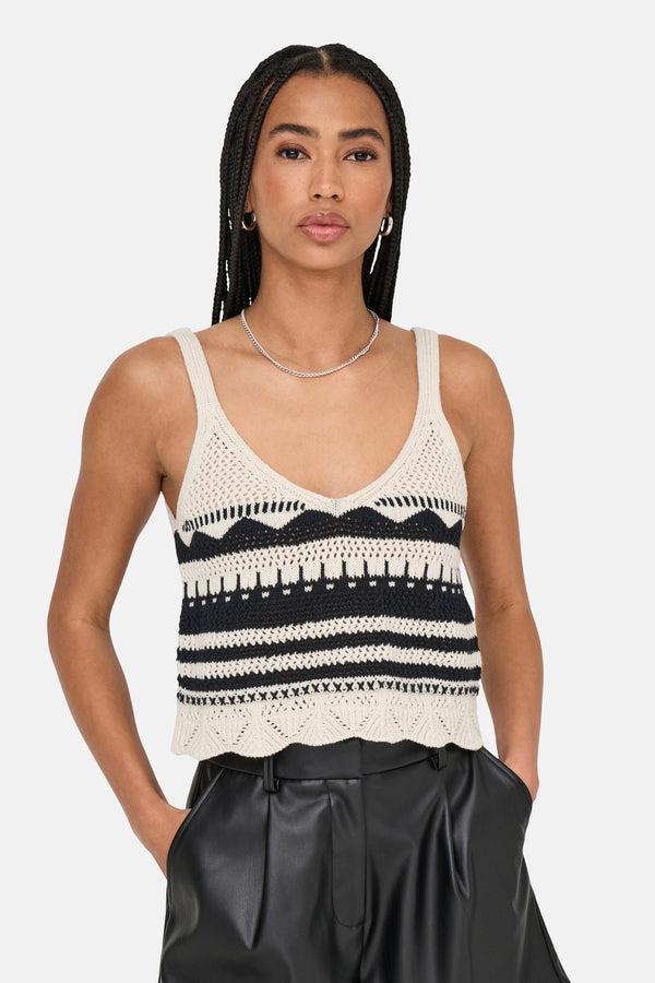 Top (zonder mouwen) Ecru - ONLY®