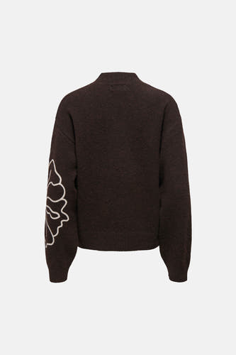 Trui met ronde hals bruin - JDY