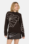 Trui met ronde hals bruin - JDY