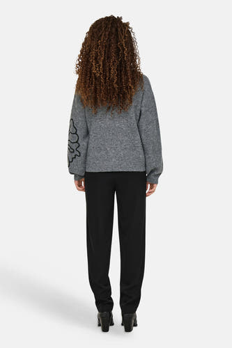 Trui met ronde hals grijs - JDY