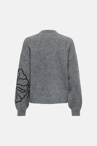 Trui met ronde hals grijs - JDY