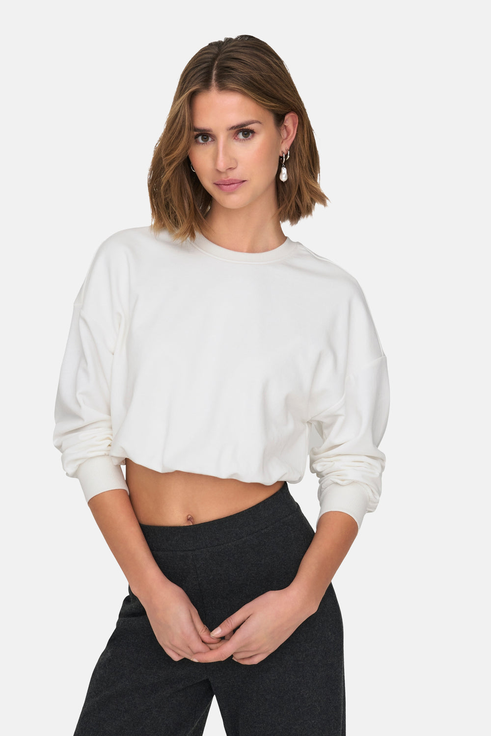 Sweat col O Blanc - ONLY®