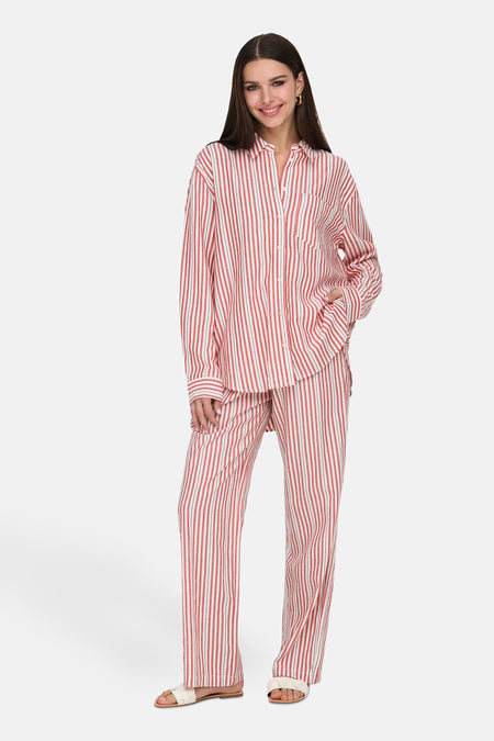 ONLWINDY LIFE MW LINEN BL PULL-UP PNT