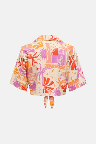 ONLZUFFY LIFE S/S KNOT SHIRT PTM