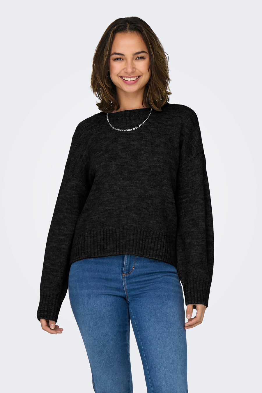 Pull met ronde hals - zwart - ONLY®