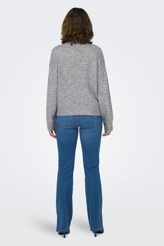 Pull met ronde hals - grijs - ONLY®