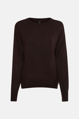 Pull met ronde hals - bruin - ONLY®