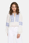 Blouse met lange mouwen - wit