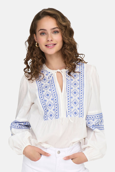 JDYLULU L/S EMBROIDERY SHIRT WVN