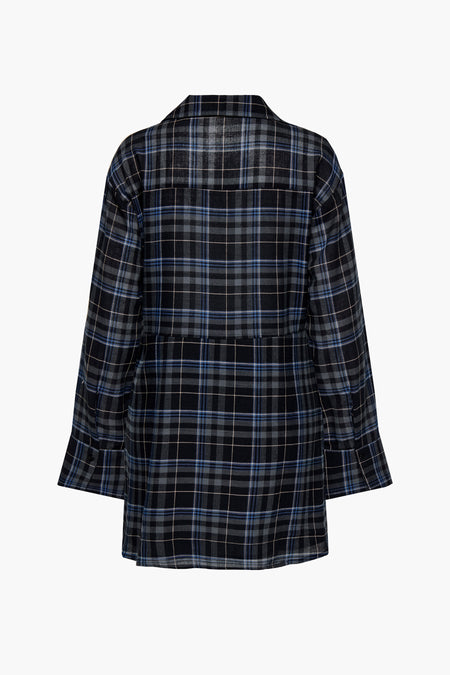 Kleedje met lange mouwen - blauw