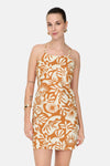 Dames tops kleed zonder mouw Oranje - ONLY®