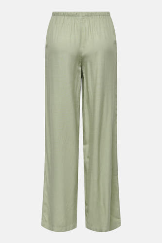 Pantalon vert de JDY, avec taille élastique et une texture subtile.