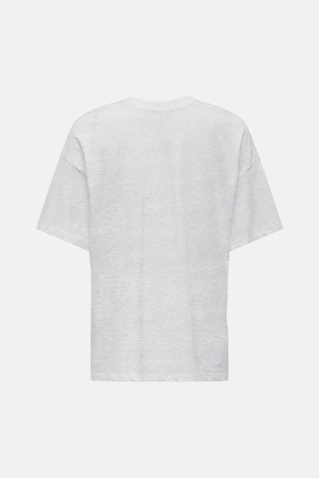 Grijs T-shirt met korte mouwen van ONLY, met een effen design.
