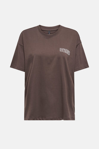 T-shirt met korte mouwen - bruin