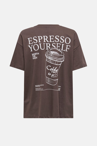 T-shirt met korte mouwen - bruin
