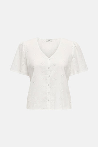 Blouse à manches courtes - Blanc - JDY
