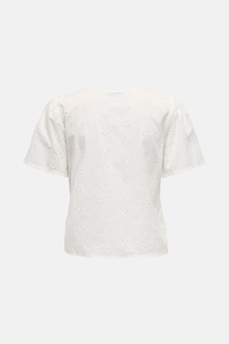 Blouse à manches courtes - Blanc - JDY