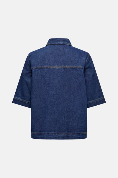 Chemisier (manches courtes) Dark blue denim - ONLY®