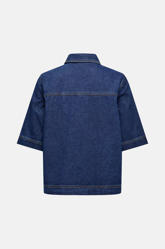 Chemise à manches courtes - dark blue denim - ONLY®