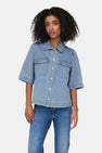 Chemise à manches courtes - light blue denim