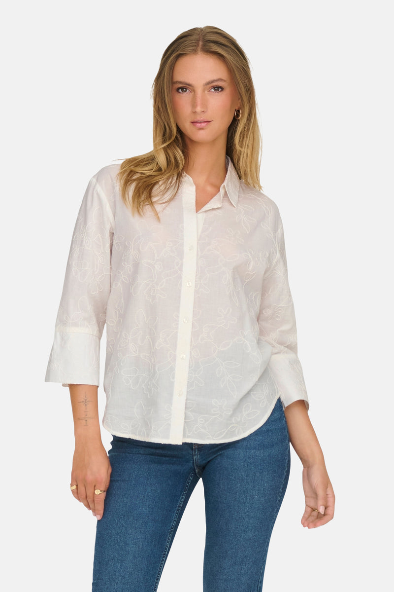 Hemd (lange mouwen) Wit - JDY