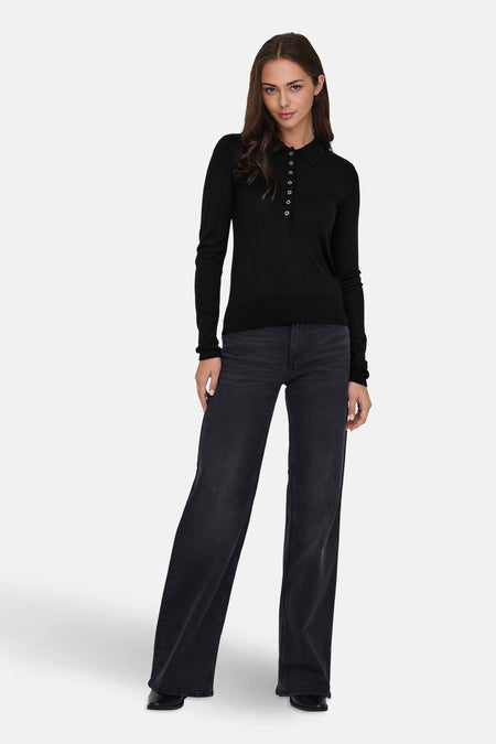ONLCATHRINE LS POLO NECK EX KNT