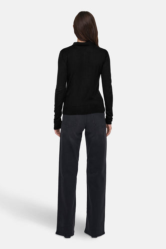 Polo met lange mouwen - zwart - ONLY®