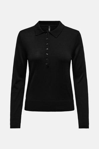 Polo met lange mouwen - zwart - ONLY®