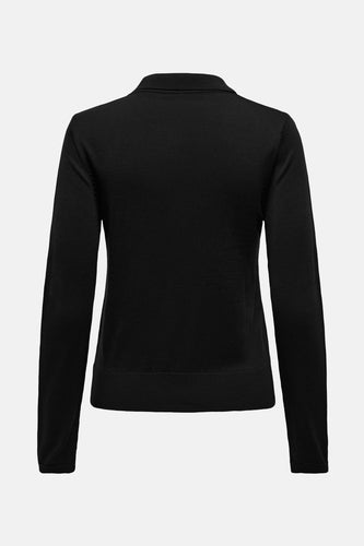 Polo met lange mouwen - zwart - ONLY®