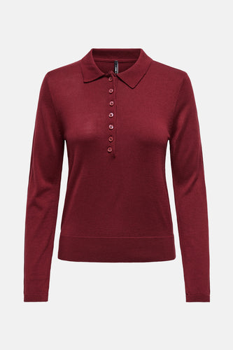 Polo met lange mouwen - rood - ONLY®