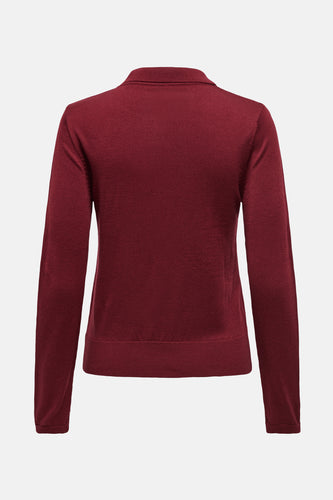 Polo met lange mouwen - rood - ONLY®