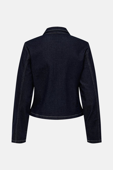 JDYMOON LS ZIP RINSE BLUE JACKET DNM