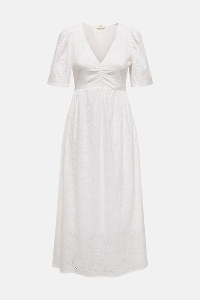 JDYHEAVEN 2/4 V-NECK ANGLAISE DRESS WVN