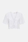 JDYALICE S/S TIE TOP WVN
