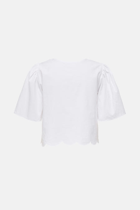 Blouse (korte mouwen) Wit - JDY