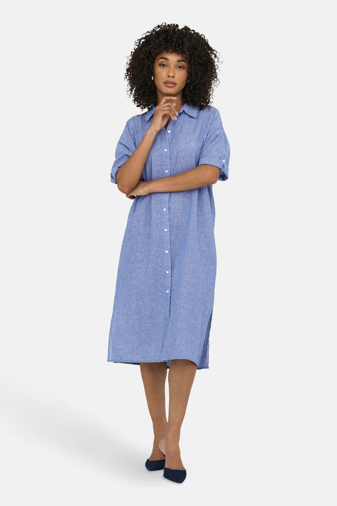 Robe à manches courtes - bleu