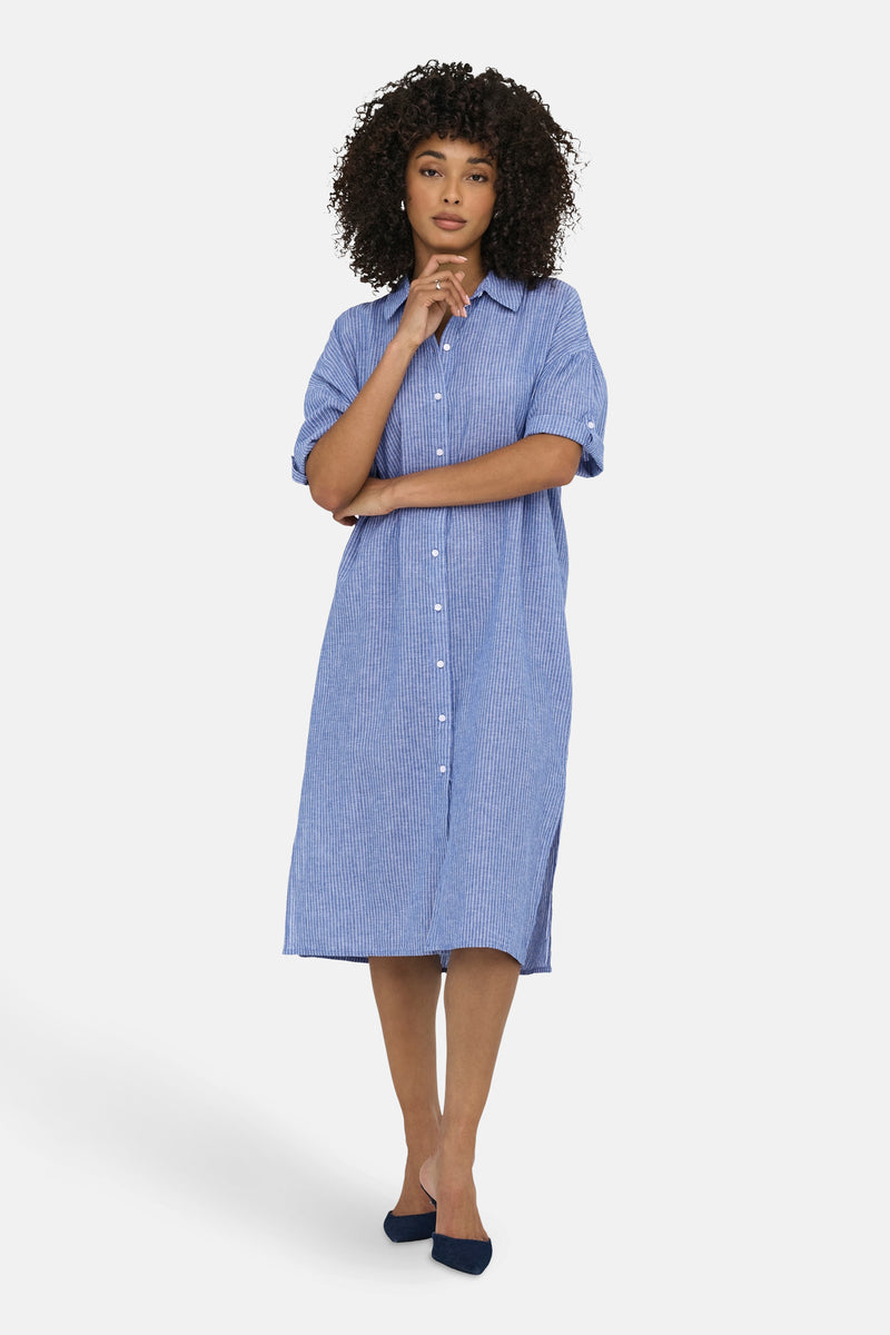 Robe à manches courtes - bleu