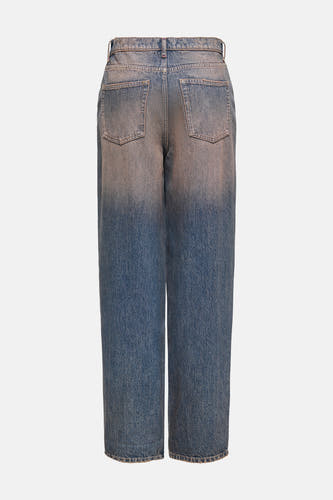 Jean boyfriend en denim de bleu foncé d'ONLY®, avec un lavage délavé et des poches arrière.