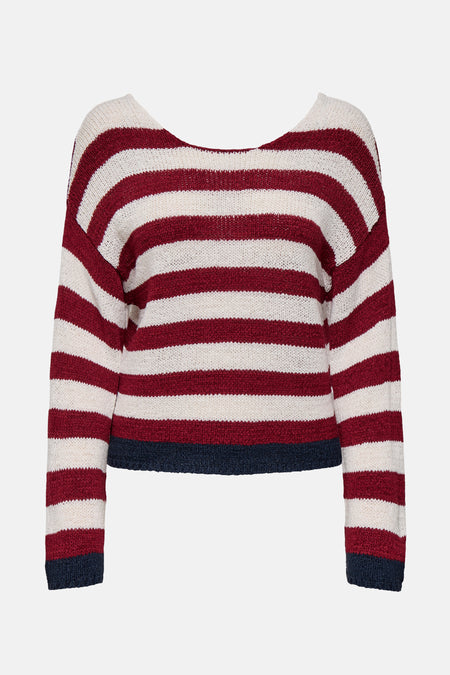 Trui met V-hals Multicolor - ONLY®