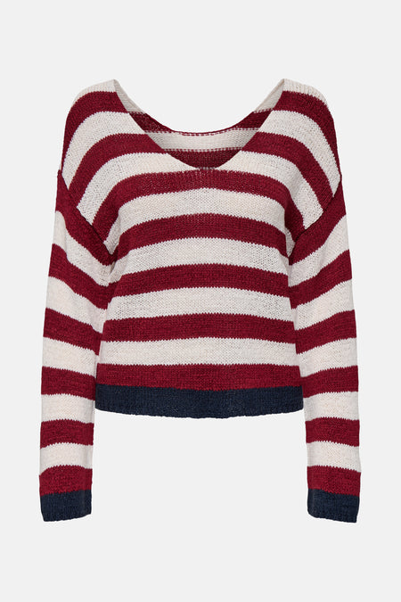 Trui met V-hals Multicolor - ONLY®
