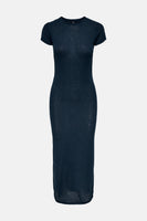 Kleedje met korte mouwen - blauw
